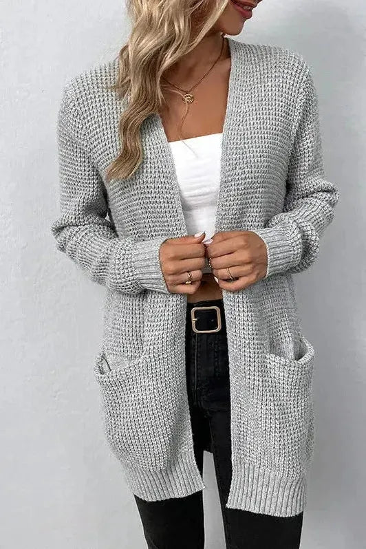 Różowy | Sweter rozpinany