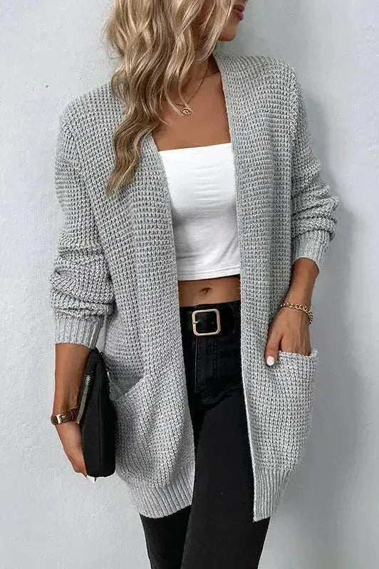 Różowy | Sweter rozpinany