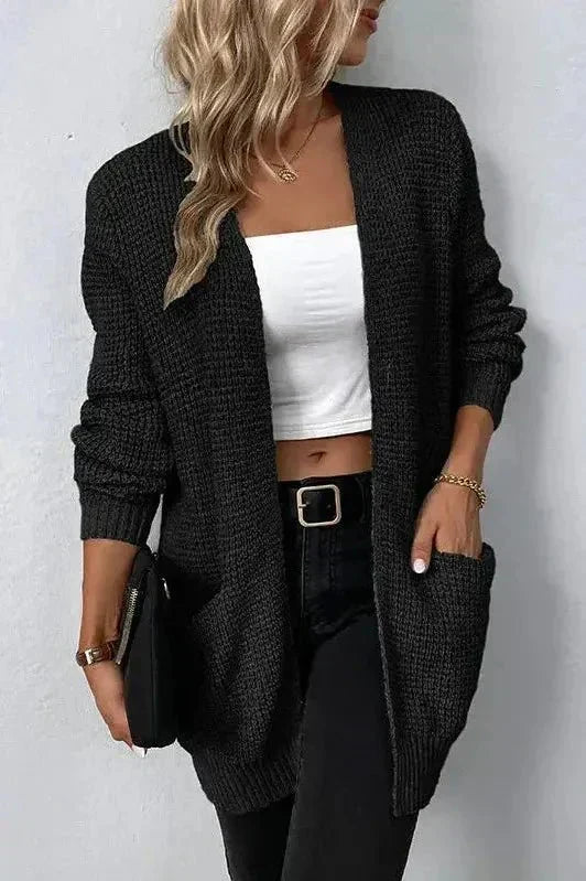 Różowy | Sweter rozpinany