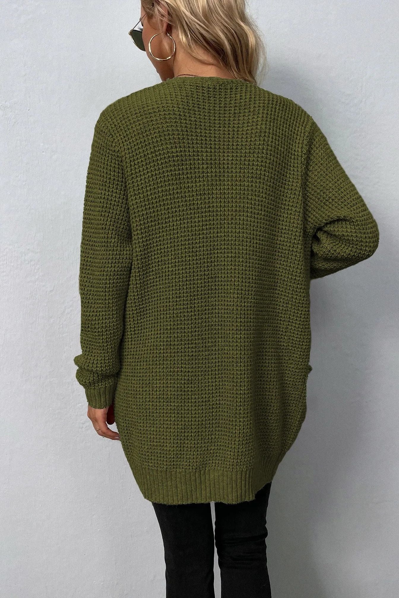 Różowy | Sweter rozpinany