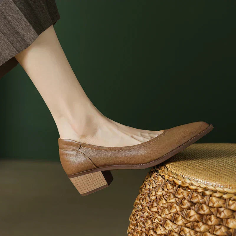 Zofia | Buty ortopedyczne na średnim obcasie