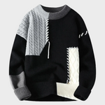 Tomasz | Sweter patchworkowy