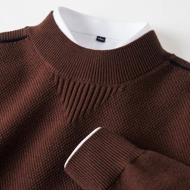 Corneel | Sweter z wysokiej jakości dzianiny żakardowej
