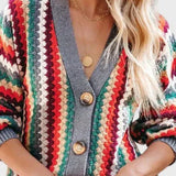 Sidsel | Kardigan w stylu retro