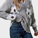 Thea | Sweter w kwiaty