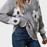 Thea | Sweter w kwiaty