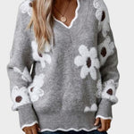 Thea | Sweter w kwiaty