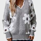 Thea | Sweter w kwiaty