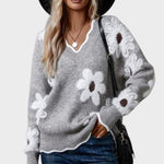 Thea | Sweter w kwiaty