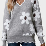 Thea | Sweter w kwiaty