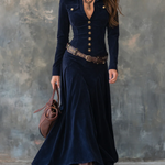Iwona | Zamszowa sukienka
