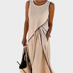 Maisy - Elegancka Sukienka Bez Rękawów