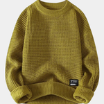 Eric – Premium męski sweter Lyon z miodową strukturą dla elegancji i komfortu