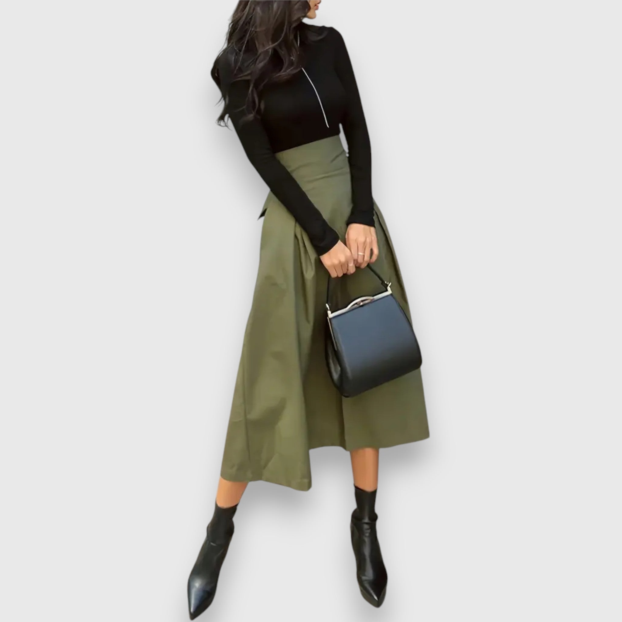 Elina – Elegancka Midi Spódnica
