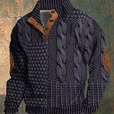 Męski sweter z dzianiny André Vintage – klasyczny sweter w stylu retro