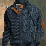 Męski sweter z dzianiny André Vintage – klasyczny sweter w stylu retro