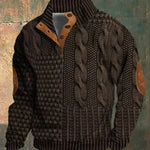 Męski sweter z dzianiny André Vintage – klasyczny sweter w stylu retro