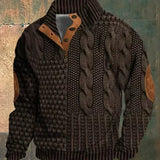 Męski sweter z dzianiny André Vintage – klasyczny sweter w stylu retro