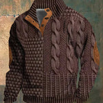 Męski sweter z dzianiny André Vintage – klasyczny sweter w stylu retro