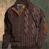 Męski sweter z dzianiny André Vintage – klasyczny sweter w stylu retro