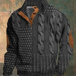 Męski sweter z dzianiny André Vintage – klasyczny sweter w stylu retro