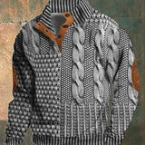 Męski sweter z dzianiny André Vintage – klasyczny sweter w stylu retro