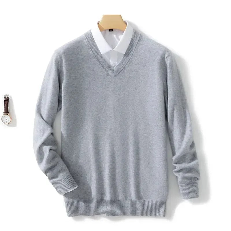 Floris | Elegancki sweter z dekoltem w kształcie litery V