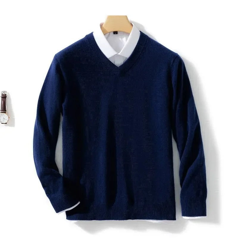 Floris | Elegancki sweter z dekoltem w kształcie litery V