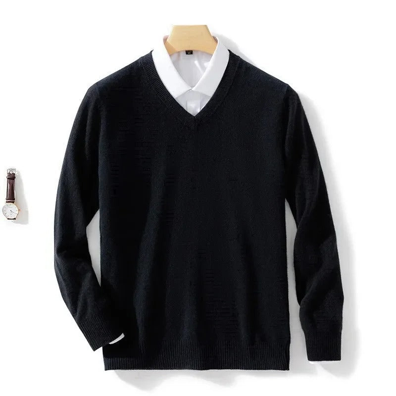 Floris | Elegancki sweter z dekoltem w kształcie litery V