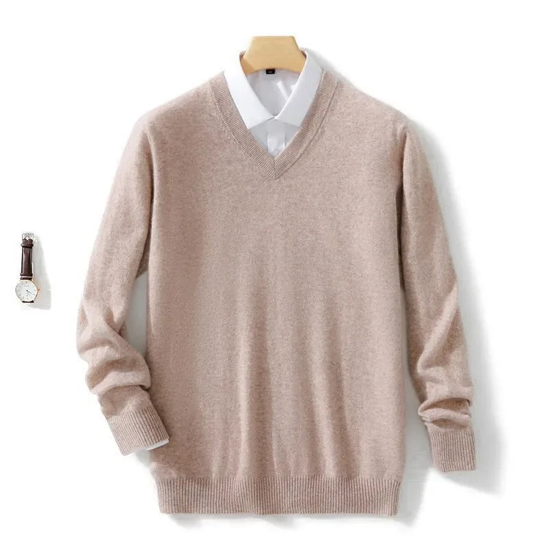 Floris | Elegancki sweter z dekoltem w kształcie litery V