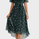 Mia - Elegancka Mini Sukienka Kwiatowa