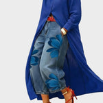 Daniella - Sukienka lniana & Kwiatowy zestaw denim