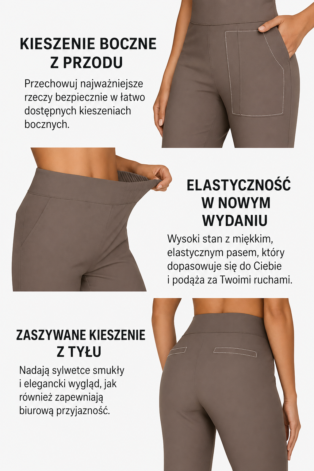 Klara | wygodne elastyczne spodnie dla każdej kobiety (1+1 GRATIS)