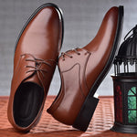 Buty męskie wizytowe | Sznurowane z matowym wykończeniem formalnym