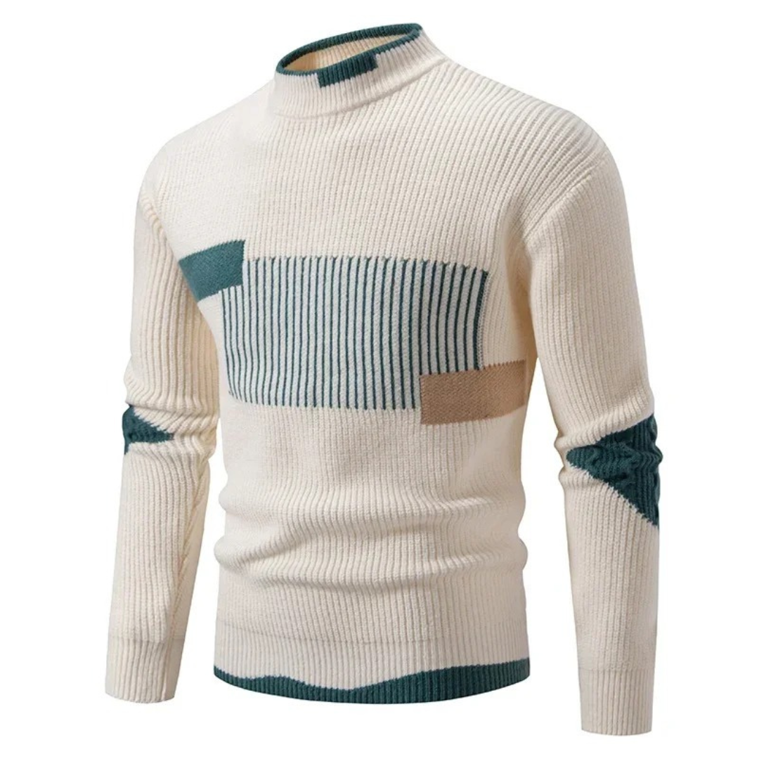 Elias | Nowoczesny sweter w paski